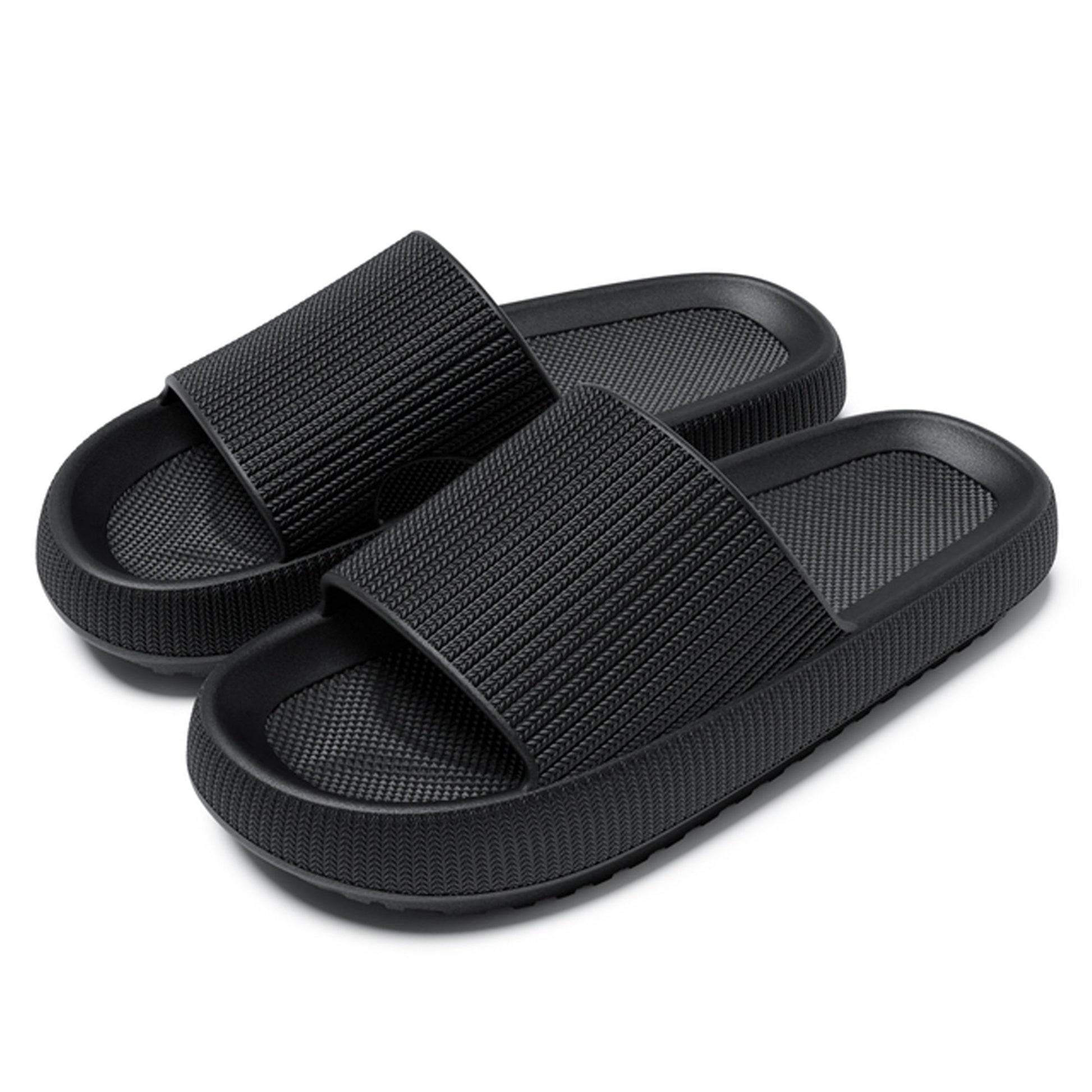 Les pantoufles nuages - Noir - Launchify